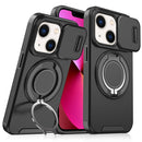 For iPhone 13 Sliding Camera Protector Ring Holder Phone Case