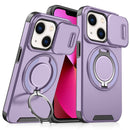 For iPhone 13 Sliding Camera Protector Ring Holder Phone Case