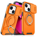 For iPhone 13 Sliding Camera Protector Ring Holder Phone Case