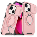 For iPhone 13 Sliding Camera Protector Ring Holder Phone Case