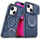 For iPhone 13 Sliding Camera Protector Ring Holder Phone Case