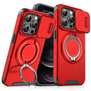 For iPhone 15 Sliding Camera protector Ring Holder Phone Case