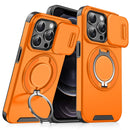 For iPhone 15 Sliding Camera protector Ring Holder Phone Case