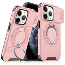 For iPhone 15 Sliding Camera protector Ring Holder Phone Case
