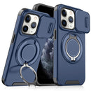 For iPhone 15 Sliding Camera protector Ring Holder Phone Case