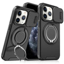 For iPhone 15 Sliding Camera protector Ring Holder Phone Case