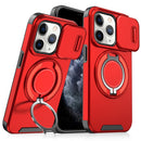 For iPhone 15 Sliding Camera protector Ring Holder Phone Case