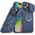 For iPhone 16 Pro Max Sliding Camera shield Ring Holder Phone Case