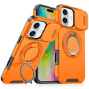 For iPhone 15 Sliding Camera protector Ring Holder Phone Case