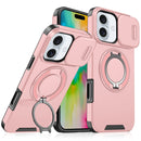 For iPhone 15 Sliding Camera protector Ring Holder Phone Case