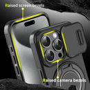 For iPhone 15 Sliding Camera protector Ring Holder Phone Case