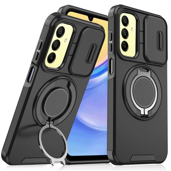 For Samsung Galaxy A23 5G Sliding Camera protector Ring Holder Phone Case