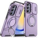 For Samsung Galaxy A03s Sliding Camera protector Ring Holder Phone Case