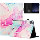 Marble Litchi Leather Smart Tablet Case, For iPad 11th Gen 2025 A16