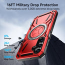 For Samsung Galaxy A25 Armor II Series MagSafe Magnetic Holder Phone Case