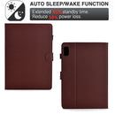 For Lenovo Tab M11 Solid Colour Fibre Texture Smart Tablet Leather Case