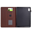 For Lenovo Tab M11 Solid Colour Fibre Texture Smart Tablet Leather Case