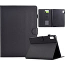 For Lenovo Tab M11 Solid Colour Fibre Texture Smart Tablet Leather Case
