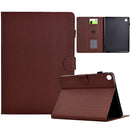 For Lenovo Tab M11 Solid Colour Fibre Texture Smart Tablet Leather Case