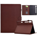 For Lenovo Tab M11 Solid Colour Fibre Texture Smart Tablet Leather Case