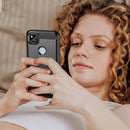 For Google Pixel 9 Pro XL Brushed Texture Carbon Fiber TPU Phone Case