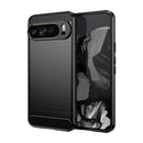 For Google Pixel 9 Pro XL Brushed Texture Carbon Fiber TPU Phone Case