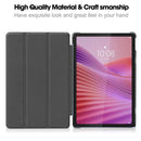 Custer Texture 3-Fold Holder Leather Smart Tablet Case, For Lenovo Tab 10.1 2025