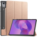Custer Texture 3-Fold Holder Leather Smart Tablet Case, For Lenovo Tab 10.1 2025