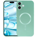 For iPhone 16 Plus Liquid TPU Silicone Solid Colour MagSafe Phone Case
