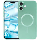 For iPhone 16 Pro Liquid TPU Silicone Solid Colour MagSafe Phone Case
