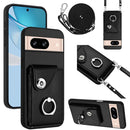 Organ Card Bag Ring Holder Phone Case with Long Lanyard, For Google Pixel 8a, For Google Pixel 8 Pro, For Google Pixel 8