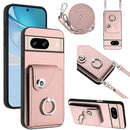 Organ Card Bag Ring Holder Phone Case with Long Lanyard, For Google Pixel 8a, For Google Pixel 8 Pro, For Google Pixel 8