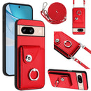 Organ Card Bag Ring Holder Phone Case with Long Lanyard, For Google Pixel 8a, For Google Pixel 8 Pro, For Google Pixel 8