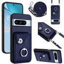 Organ Card Bag Ring Holder Phone Case with Long Lanyard, For Google Pixel 8a, For Google Pixel 8 Pro, For Google Pixel 8