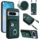 Organ Card Bag Ring Holder Phone Case with Long Lanyard, For Google Pixel 8a, For Google Pixel 8 Pro, For Google Pixel 8