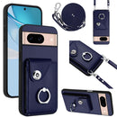 Organ Card Bag Ring Holder Phone Case with Long Lanyard, For Google Pixel 8a, For Google Pixel 8 Pro, For Google Pixel 8