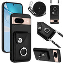 Organ Card Bag Ring Holder Phone Case with Long Lanyard, For Google Pixel 8a, For Google Pixel 8 Pro, For Google Pixel 8