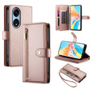 Nine Card-slot Zipper Wallet Bag Leather Phone Case, For OPPO A1 Pro / Reno8 T 5G, For OPPO A57 4G / A77 4G / A57s 4G / A77s 4G, For OPPO A54 / A54s / A55 5G / A16s / A53s