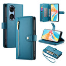 Nine Card-slot Zipper Wallet Bag Leather Phone Case, For OPPO A1 Pro / Reno8 T 5G, For OPPO A57 4G / A77 4G / A57s 4G / A77s 4G, For OPPO A54 / A54s / A55 5G / A16s / A53s