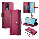 Nine Card-slot Zipper Wallet Bag Leather Phone Case, For OPPO A1 Pro / Reno8 T 5G, For OPPO A57 4G / A77 4G / A57s 4G / A77s 4G, For OPPO A54 / A54s / A55 5G / A16s / A53s