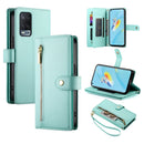 Nine Card-slot Zipper Wallet Bag Leather Phone Case, For OPPO A1 Pro / Reno8 T 5G, For OPPO A57 4G / A77 4G / A57s 4G / A77s 4G, For OPPO A54 / A54s / A55 5G / A16s / A53s