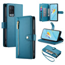 Nine Card-slot Zipper Wallet Bag Leather Phone Case, For OPPO A1 Pro / Reno8 T 5G, For OPPO A57 4G / A77 4G / A57s 4G / A77s 4G, For OPPO A54 / A54s / A55 5G / A16s / A53s
