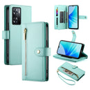 Nine Card-slot Zipper Wallet Bag Leather Phone Case, For OPPO A1 Pro / Reno8 T 5G, For OPPO A57 4G / A77 4G / A57s 4G / A77s 4G, For OPPO A54 / A54s / A55 5G / A16s / A53s