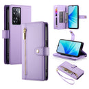 Nine Card-slot Zipper Wallet Bag Leather Phone Case, For OPPO A1 Pro / Reno8 T 5G, For OPPO A57 4G / A77 4G / A57s 4G / A77s 4G, For OPPO A54 / A54s / A55 5G / A16s / A53s
