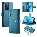 Nine Card-slot Zipper Wallet Bag Leather Phone Case, For OPPO A1 Pro / Reno8 T 5G, For OPPO A57 4G / A77 4G / A57s 4G / A77s 4G, For OPPO A54 / A54s / A55 5G / A16s / A53s