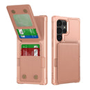 For Samsung Galaxy S24 5G Vertical Flip Card Bag Holder Leather Phone Case
