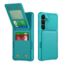 For Samsung Galaxy S24 5G Vertical Flip Card Bag Holder Leather Phone Case