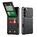 For Samsung Galaxy S24 5G Vertical Flip Card Bag Holder Leather Phone Case
