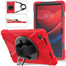 Rotatable Silicone Hybrid PC Tablet Case with Shoulder Strap, For Lenovo Tab 10.1 2025