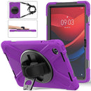 Rotatable Silicone Hybrid PC Tablet Case with Shoulder Strap, For Lenovo Tab 10.1 2025